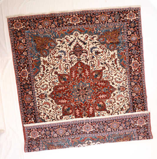 10x13 - Heriz Fine/Wool Geometric Rectangle - Hand Knotted Rug