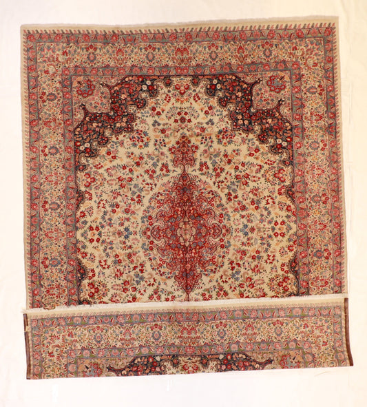 10x13 - Moud Fine/Wool/S.Antique Floral Rectangle - Hand Knotted Rug