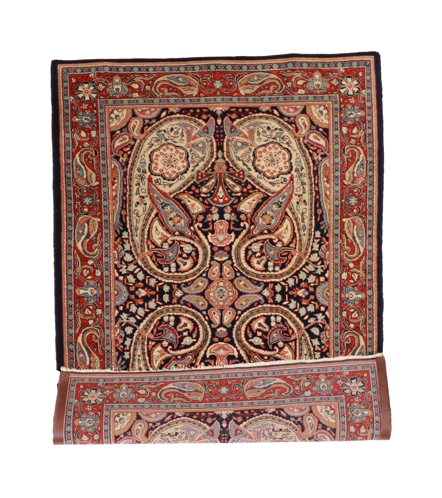 4x6 - Sarouk S.Antique/Wool Floral Rectangle - Hand Knotted Rug - 8907