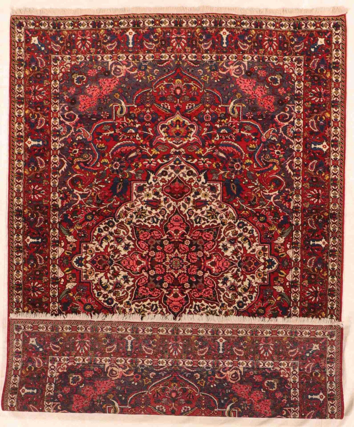 W 7 - L 10.4 - Bakhtiarie Wool Traditional Rectangle - Finest Hand-Knotted Quality Wool - 9028