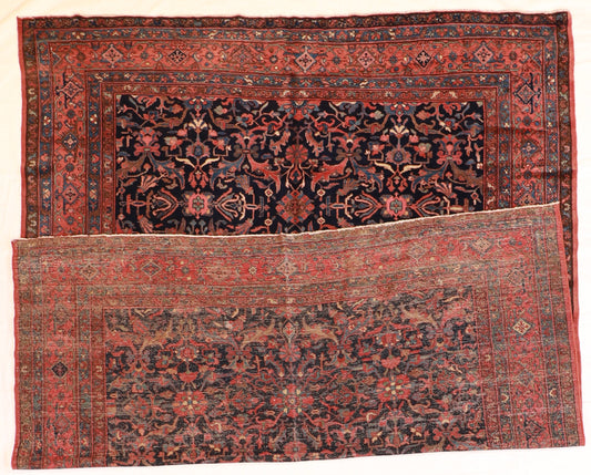 9 x 12 - Mahal Antique/Wool All Over Rectangle - Hand Knotted Rug — 9418