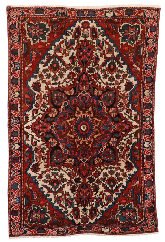 5x7 - Bakhtiarie S.Antique All Over Rectangle - Hand Knotted Rug