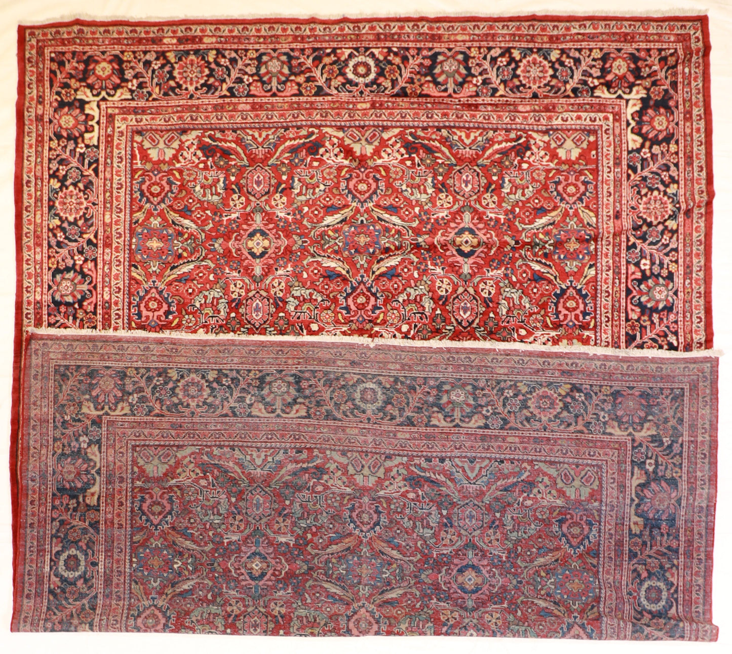 10x14 - Mahal Antique/Wool All Over Rectangle - Hand Knotted Rug