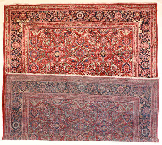 10x14 - Mahal Antique/Wool All Over Rectangle - Hand Knotted Rug