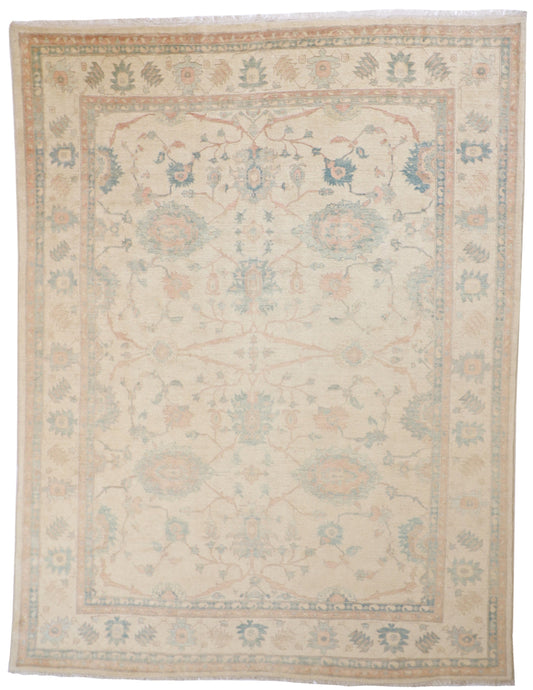 9x12 - Sultan Abad Fine/Wool All Over Rectangle - Hand Knotted Rug