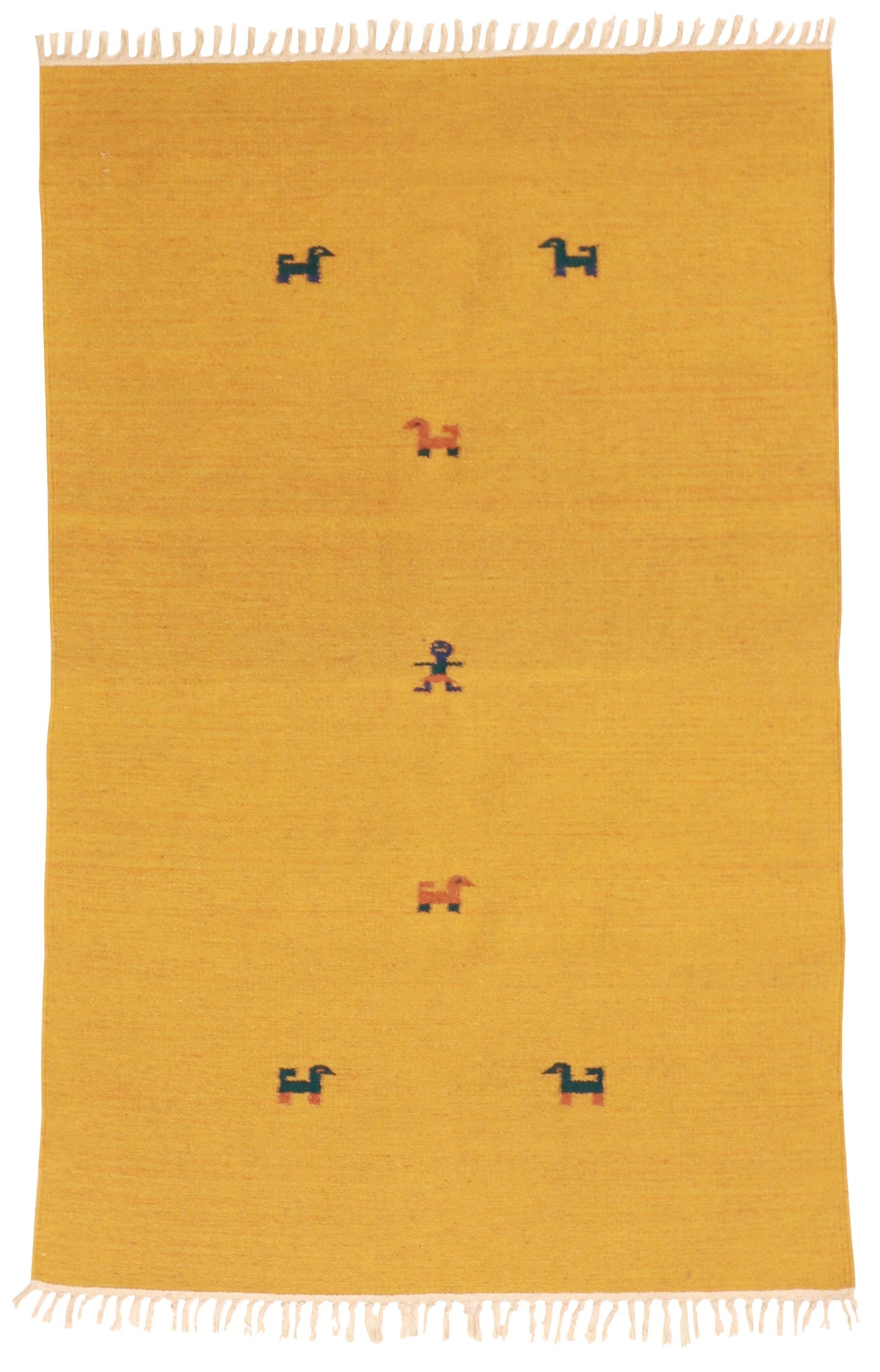 4x6 - Kilim Wool All Over Rectangle - Hand Knotted Rug