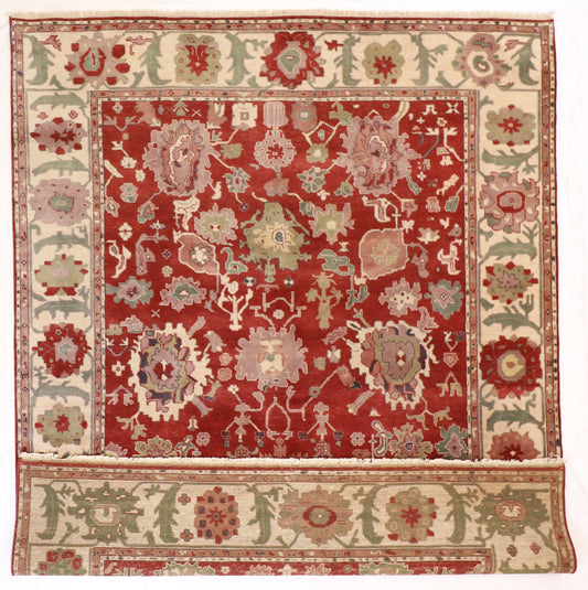 8x10 - Mahal Wool All Over Rectangle - Hand Knotted Rug