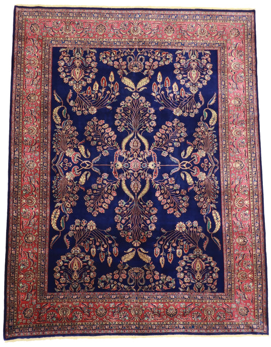 9 x12 - Farahan Wool All Over Rectangle - Hand Knotted Rug
