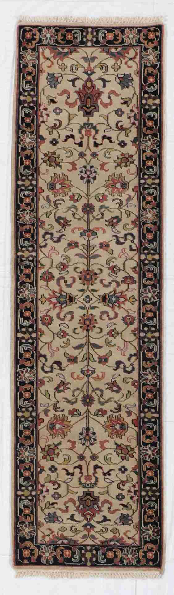 W 2.9 L 9.8 Mahal Runner 100% Wool Hand-Woven All Over Design - 22875