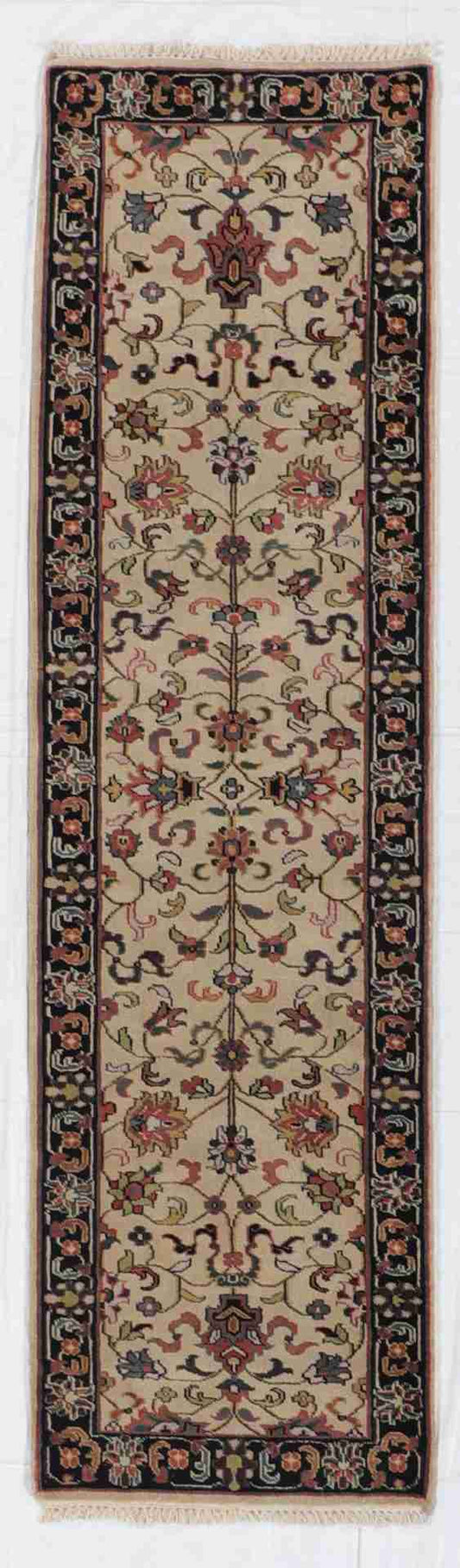 W 2.9 L 9.8 Mahal Runner 100% Wool Hand-Woven All Over Design - 22875
