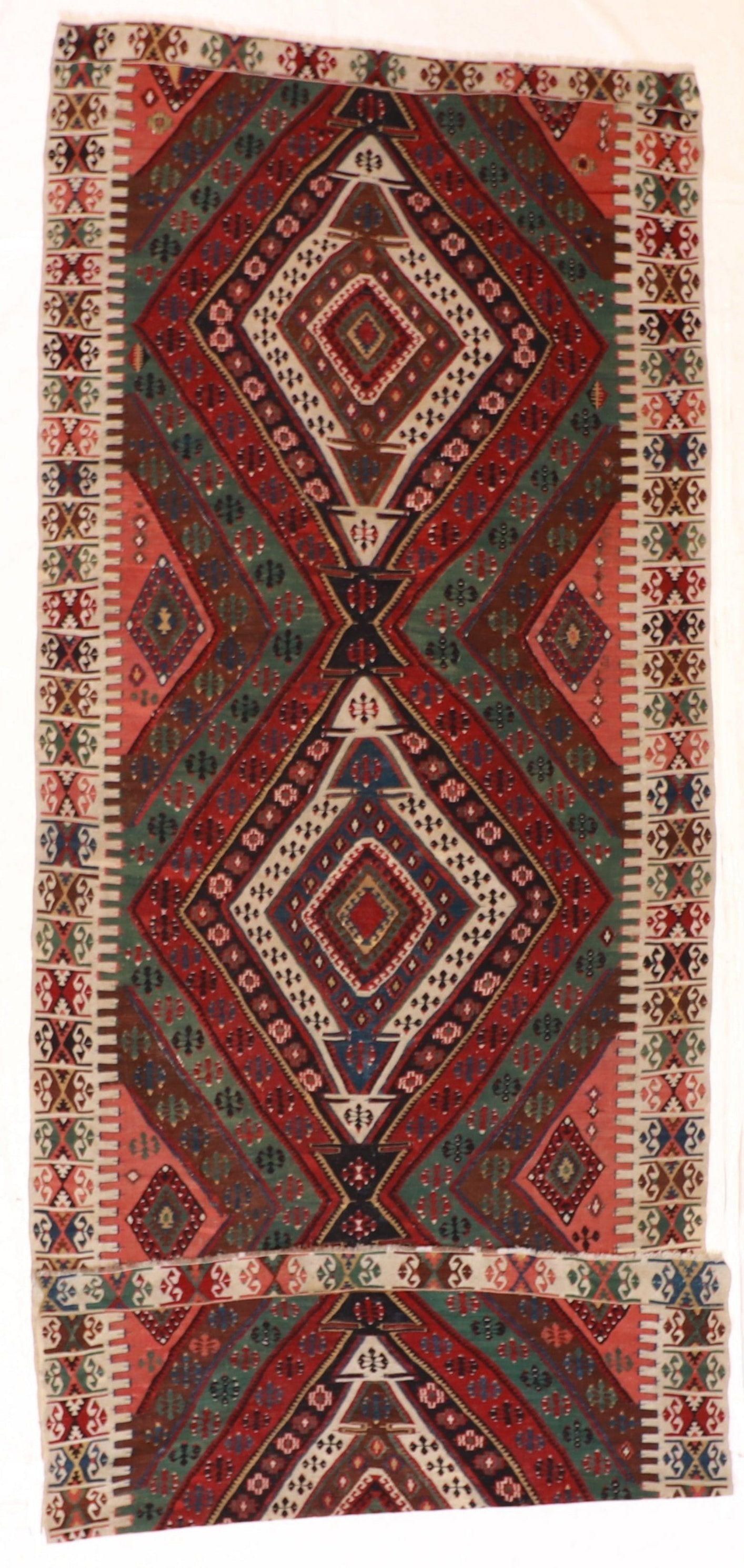 6x15 - Kilim S.Antique/Wool Geometric Rectangle - Hand Knotted Rug