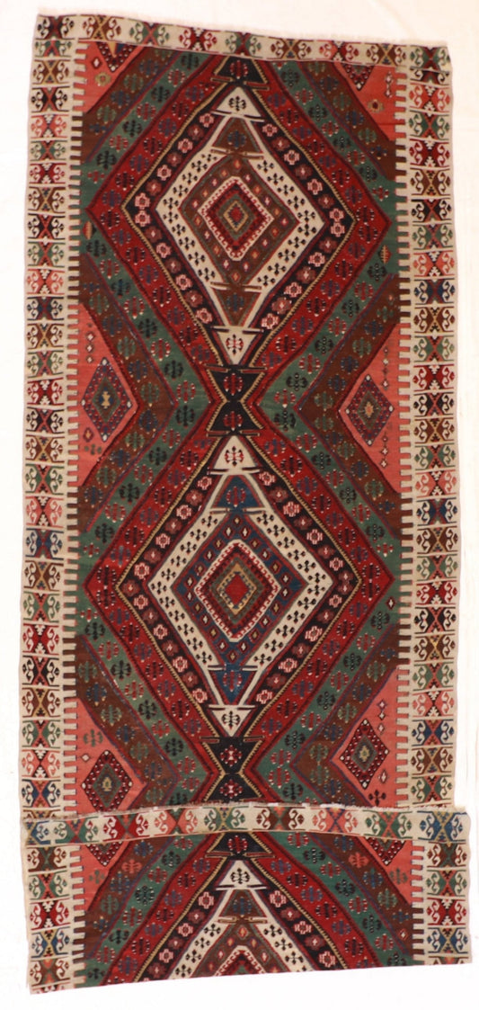 6x15 - Kilim S.Antique/Wool Geometric Rectangle - Hand Knotted Rug