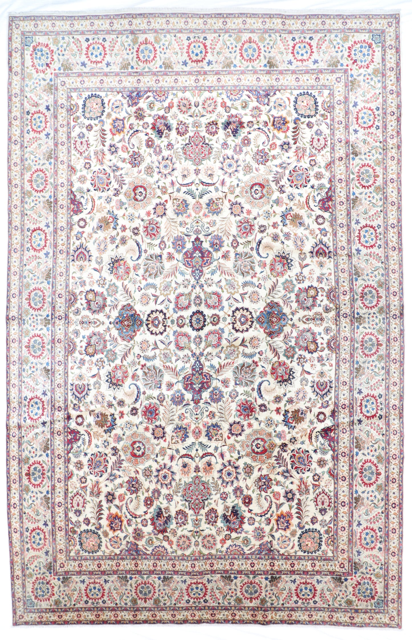 11 x 16 - Mashad Fine/Wool/S.Antique All Over Rectangle - Hand Knotted Rug