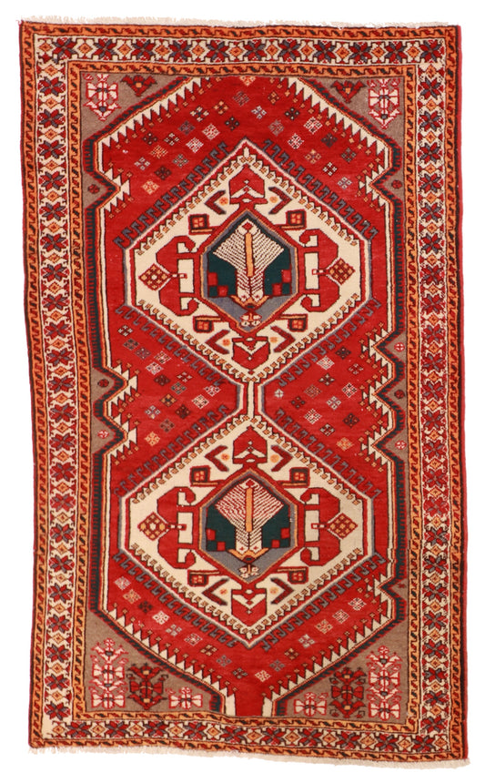 4x6 - Lori Fine/Wool All Over Rectangle - Hand Knotted Rug