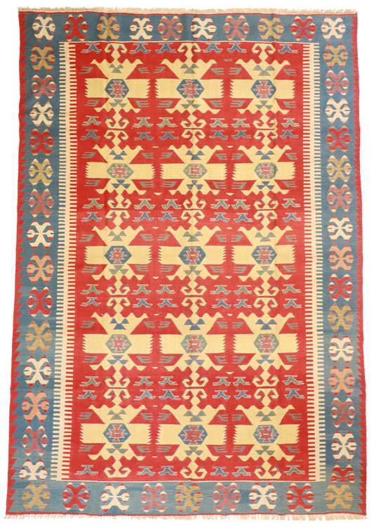 9x12 - Kilim Fine/Wool All Over Rectangle - Hand Knotted Rug