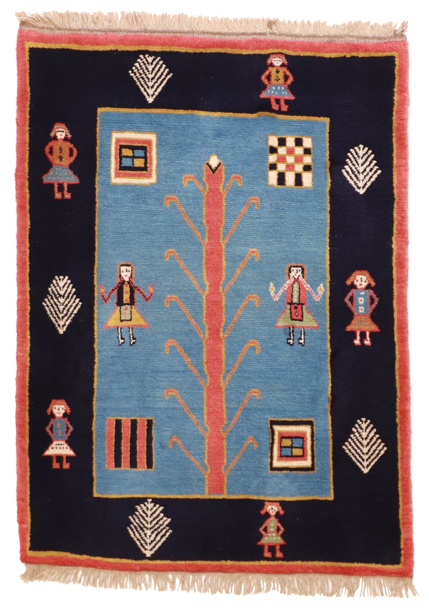 3x5 - Gabbeh Fine/Wool All Over Rectangle - Hand Knotted Rug