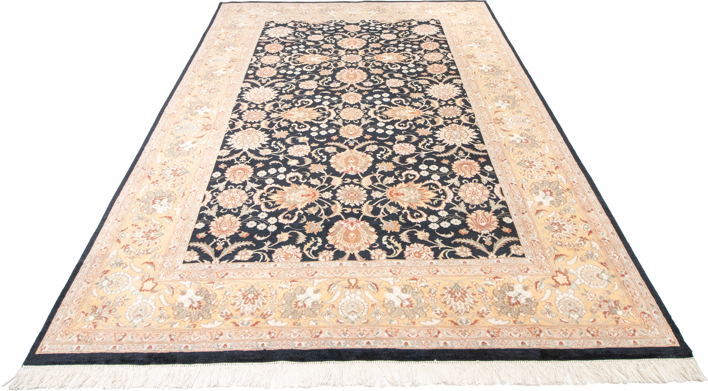 6x9 - Qum Fine/Wool All Over Rectangle - Hand Knotted Rug - 50363