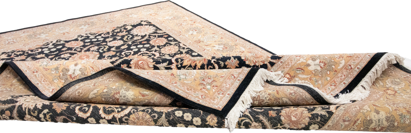6x9 - Qum Fine/Wool All Over Rectangle - Hand Knotted Rug - 50363