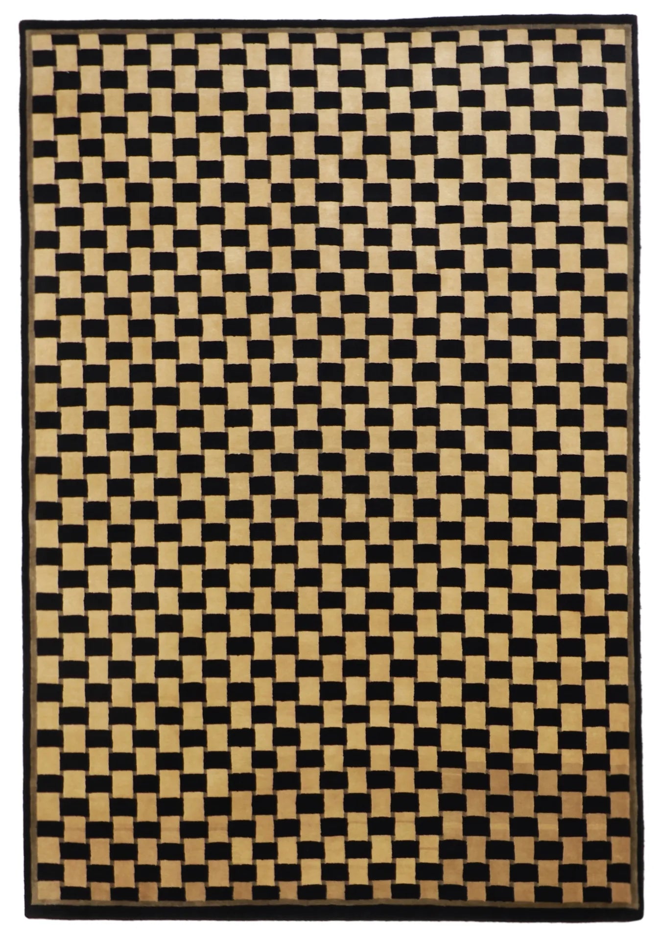 6x9 - Modern Fine All Over Rectangle - Hand Knotted Rug