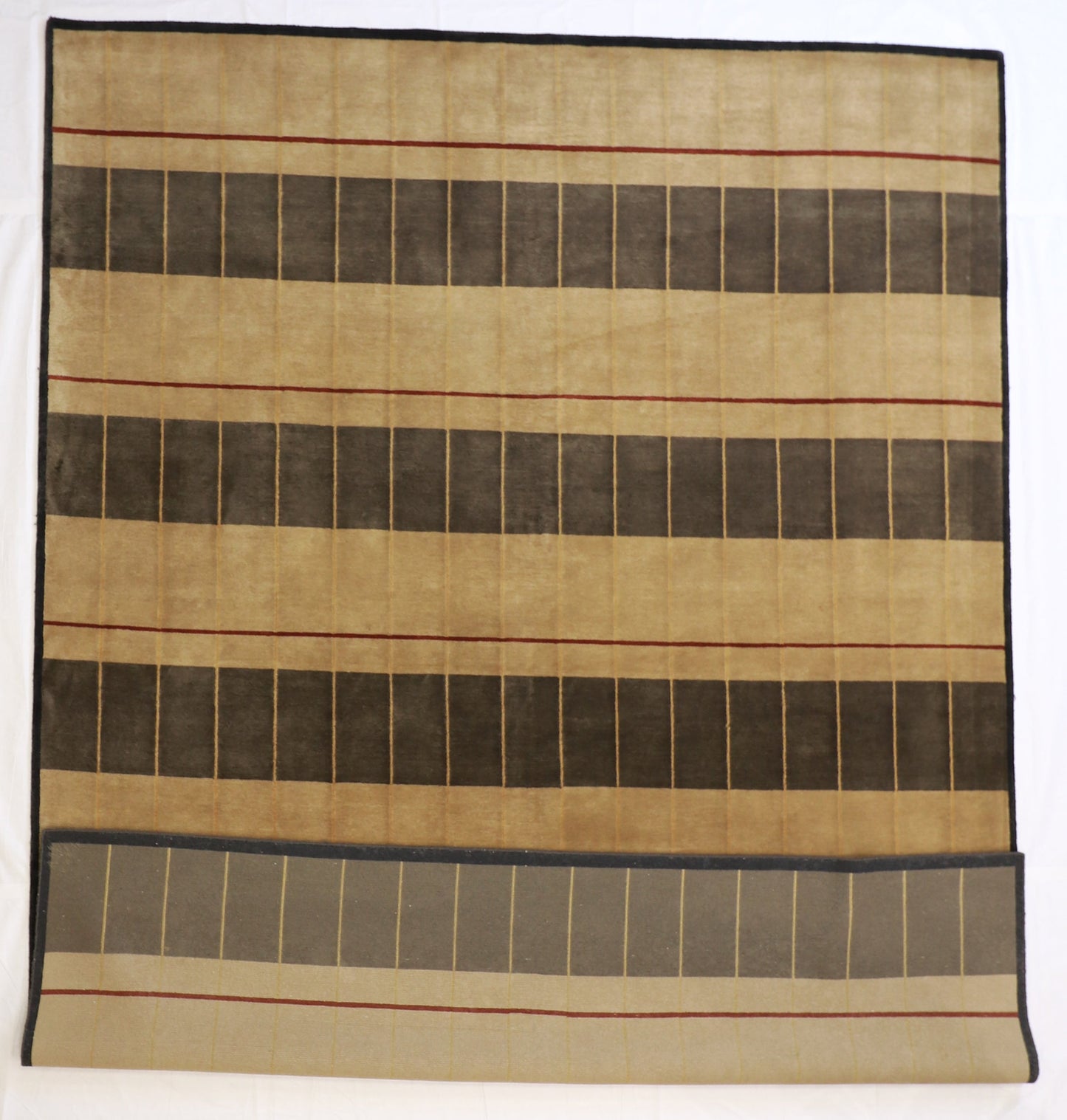 9 x12 - Modern Fine All Over Rectangle - Hand Knotted Rug