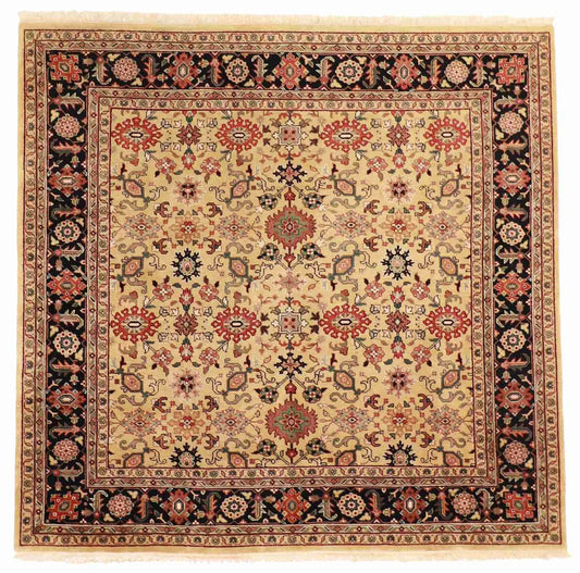 Square - Mahal Fine Geometric - Hand Knotted Rug
