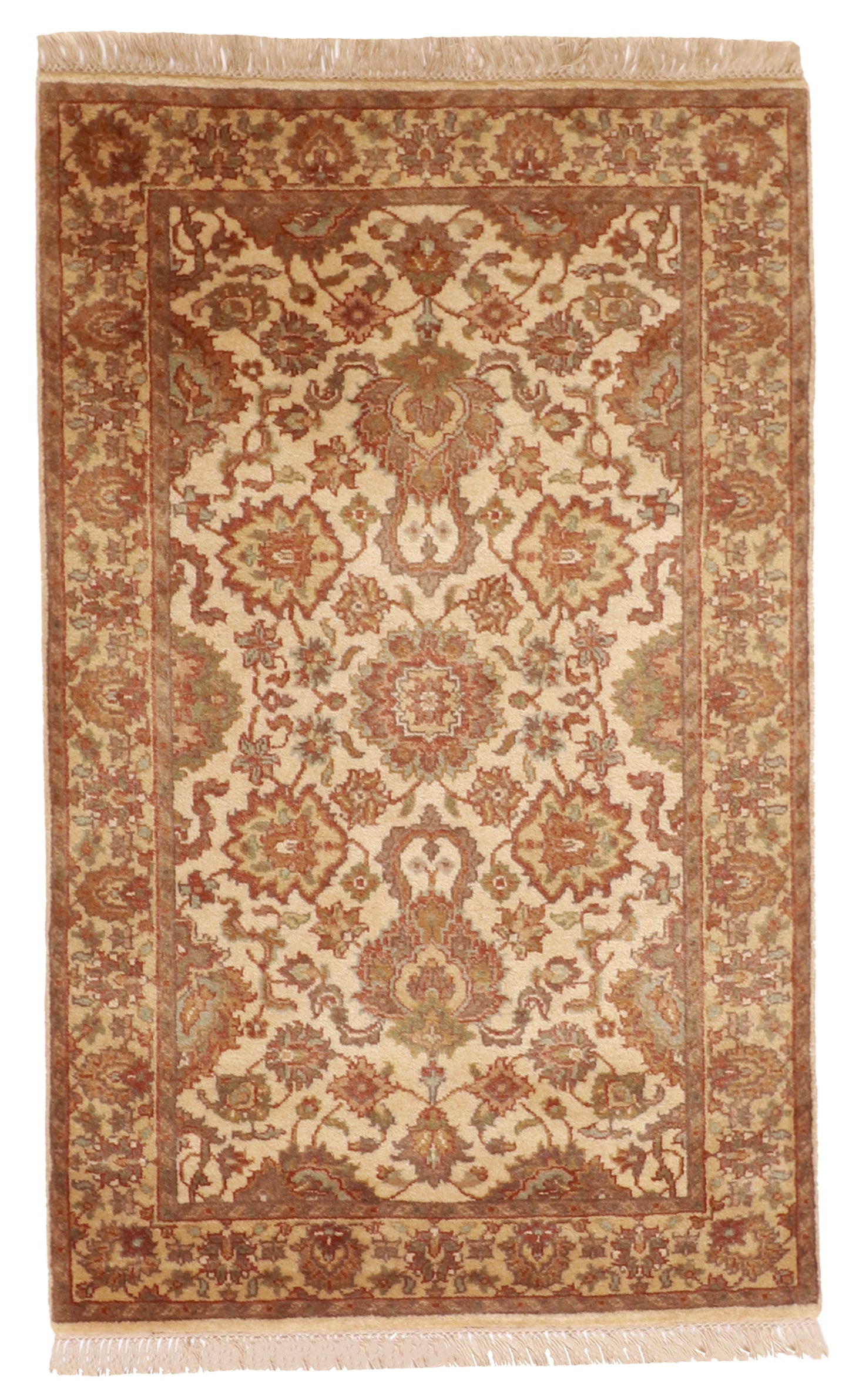 W 3.1 L 5 Mahal 100% Wool Handmade All Over Design - 51287