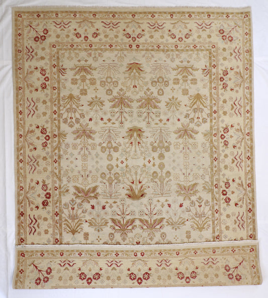 9x12 - Agra Wool All Over Rectangle - Hand Knotted Rug