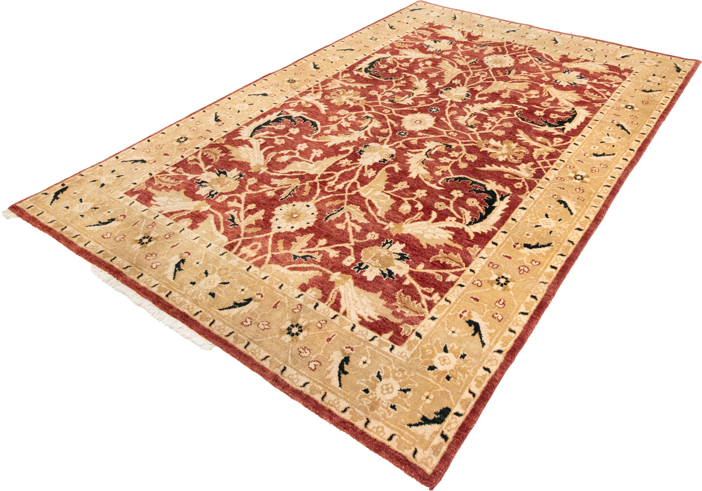 W 6 L 9 Frahan 100% Wool Hand-Woven All-Over Design - 51320