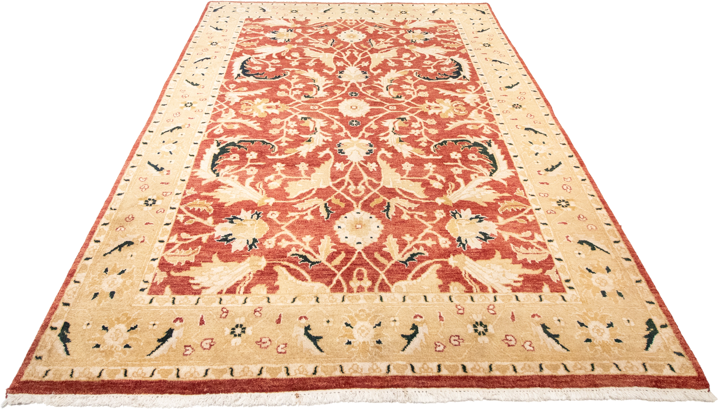 W 6 L 9 Frahan 100% Wool Hand-Woven All-Over Design - 51320