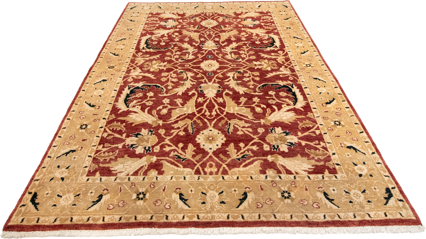 W 6 L 9 Frahan 100% Wool Hand-Woven All-Over Design - 51320