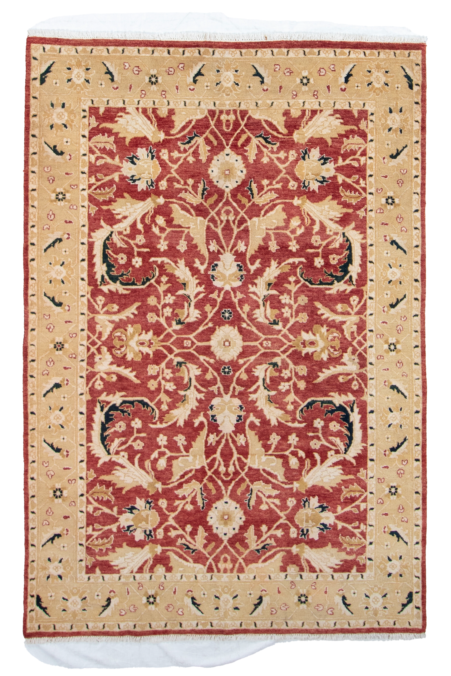 W 6 L 9 Frahan 100% Wool Hand-Woven All-Over Design - 51320