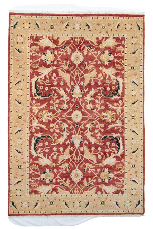 W 6 L 9 Frahan 100% Wool Hand-Woven All-Over Design - 51320