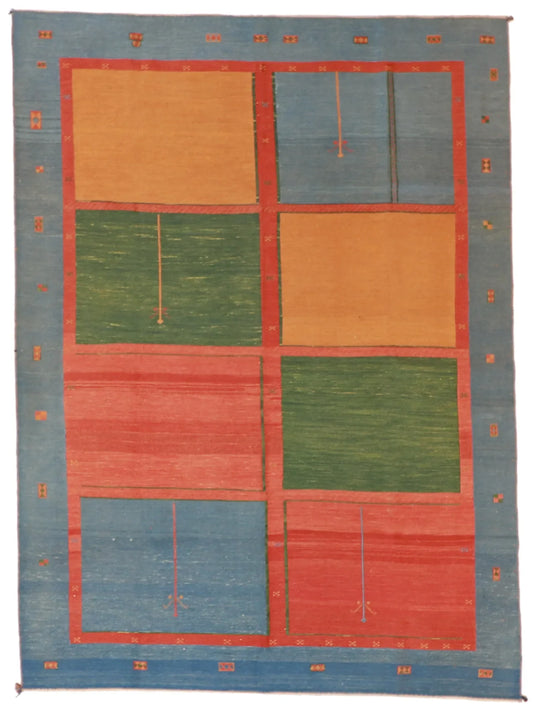 W 6.10 L 9.4 Sumak 100% Wool Handmade Modern Design - 52127