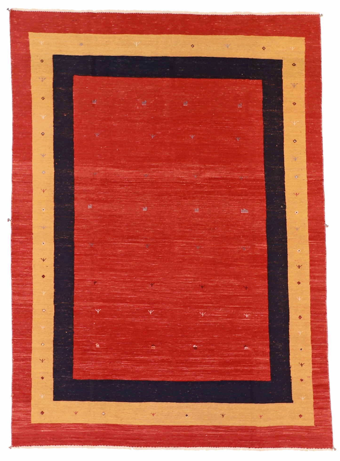 7x10 - Soumak Fine/Wool All Over Rectangle - Hand Knotted Rug