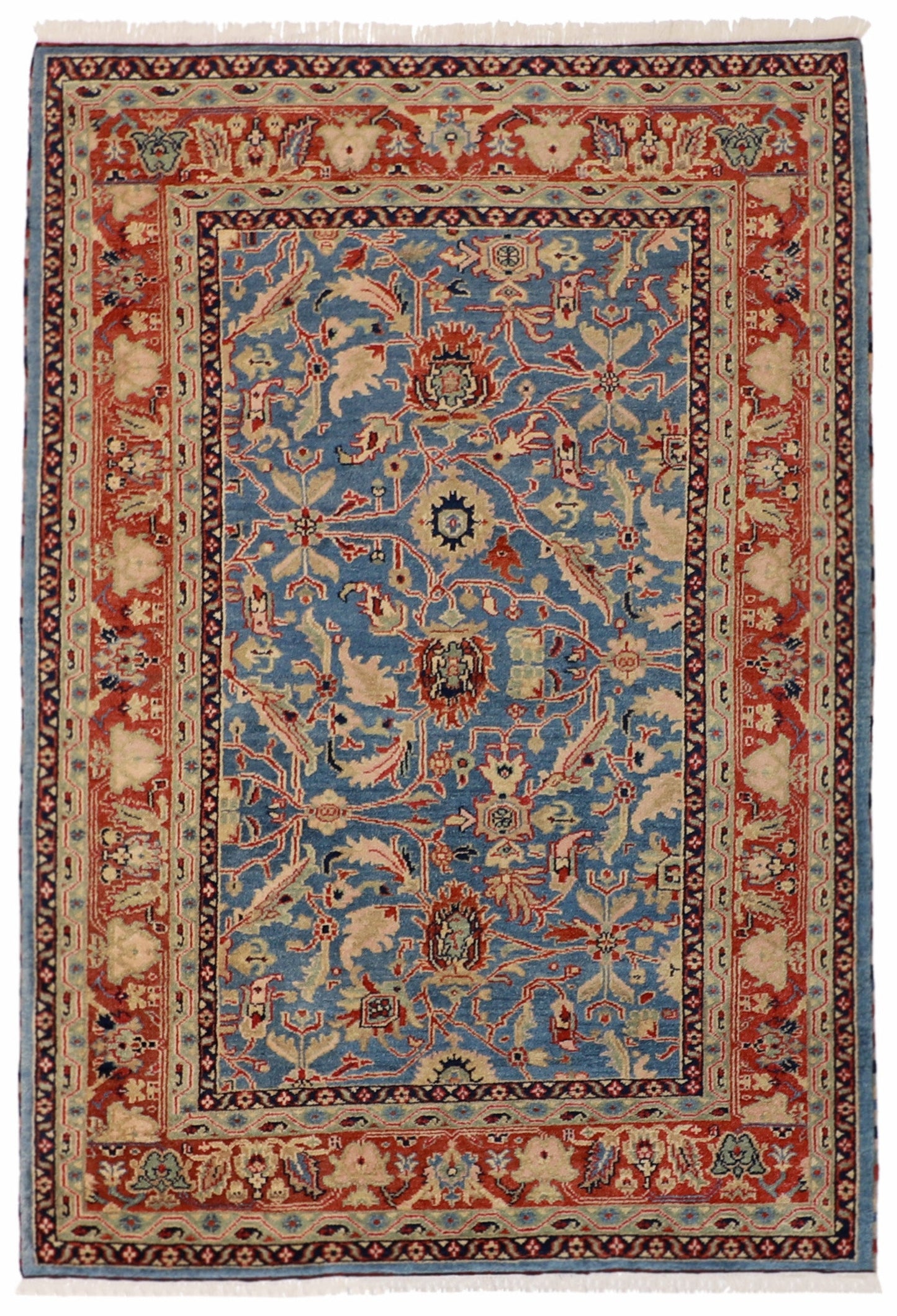 6x9- Ziegler Fine/Wool All Over Rectangle - Hand Knotted Rug