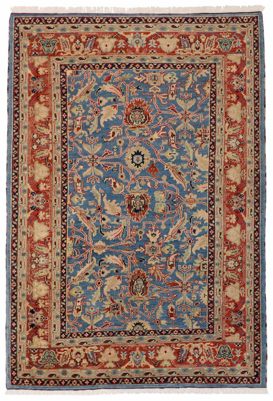 6x9- Ziegler Fine/Wool All Over Rectangle - Hand Knotted Rug