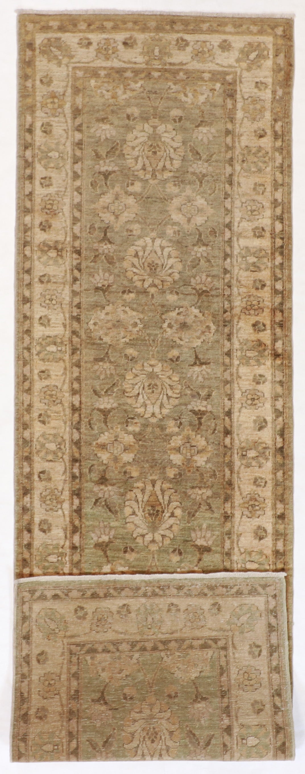 2.7 x 8.9 Runner  - Sh Abbas Wool All Over Rectangle - Hand Knotted Rug