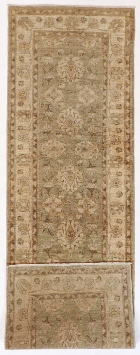 2.7 x 8.9 Runner  - Sh Abbas Wool All Over Rectangle - Hand Knotted Rug