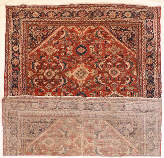 9 x 12 - Sultan Abad Antique Wool All Over Rectangle - Hand Knotted Rug