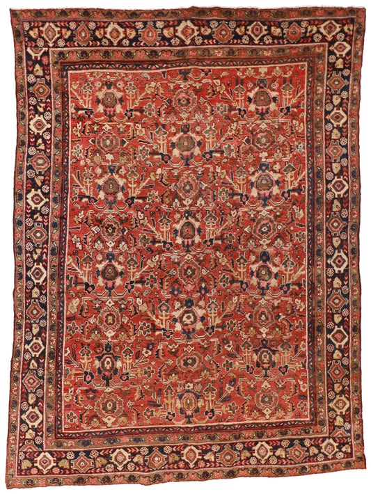 9 x 12 - Sultan Abad Antique Wool All Over Rectangle - Hand Knotted Rug