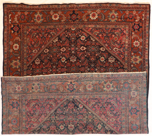 9 x 12 - Mahal Antique/Wool All Over Rectangle - Hand Knotted Rug