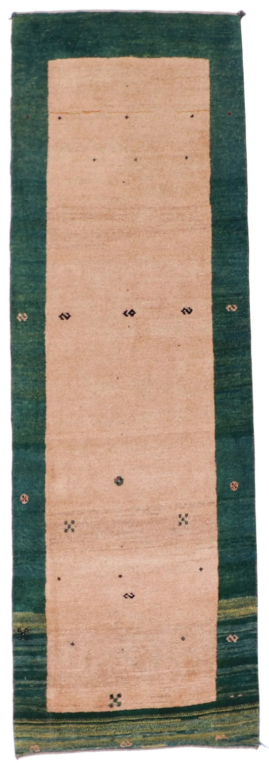 W 3 - L 9.2 - Gabbeh Fine All Over Rectangle - Finest Hand-Knotted Quality Wool - 53766
