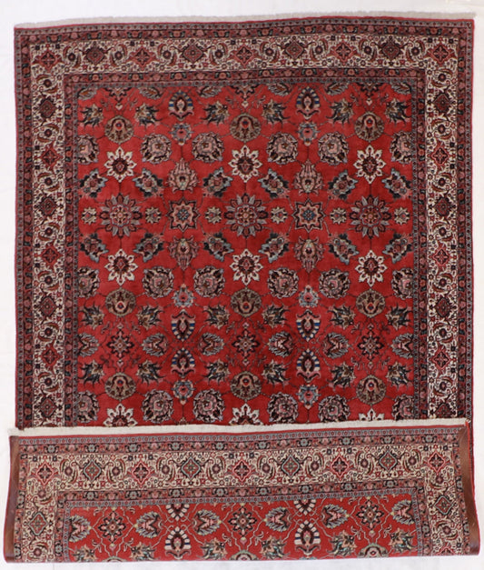 7x10 - Bijar Wool/Silk All Over Rectangle - Hand Knotted Rug