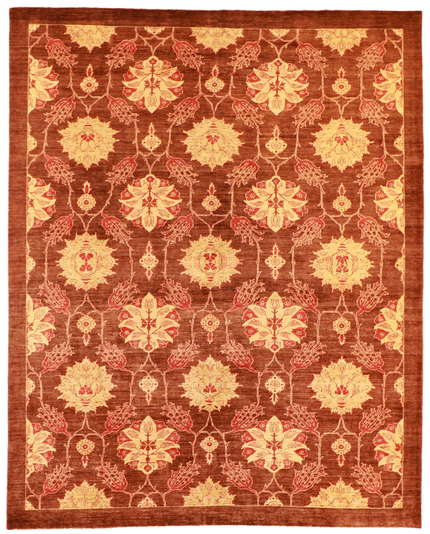 9x12 - Sh Abbas Fine All Over Rectangle - Hand Knotted Rug