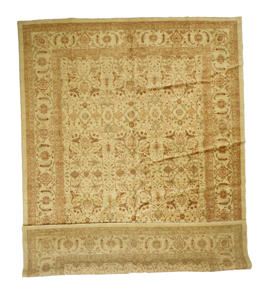 W 10 L 13.9 Bakhtiarie 100% Wool Hand-Woven All-Over Design - 54614