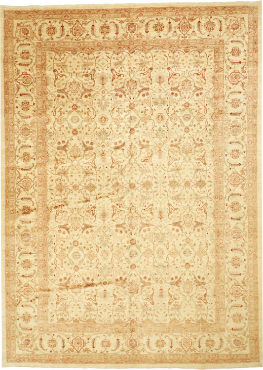 W 10 L 13.9 Bakhtiarie 100% Wool Hand-Woven All-Over Design - 54614