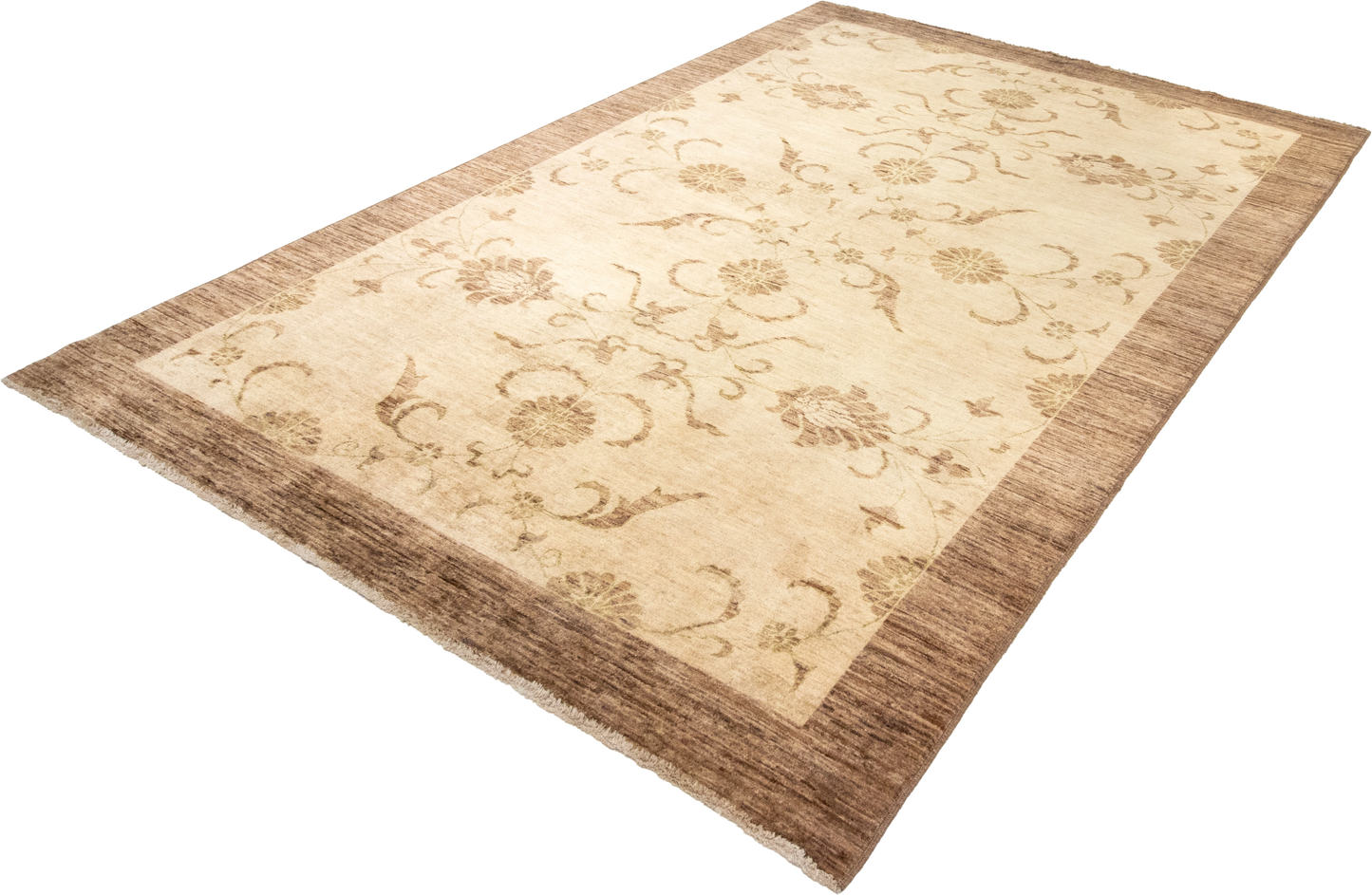 W 6.1 L 8.1 Frahan 100% Wool Hand-Woven All-Over Design - 54848