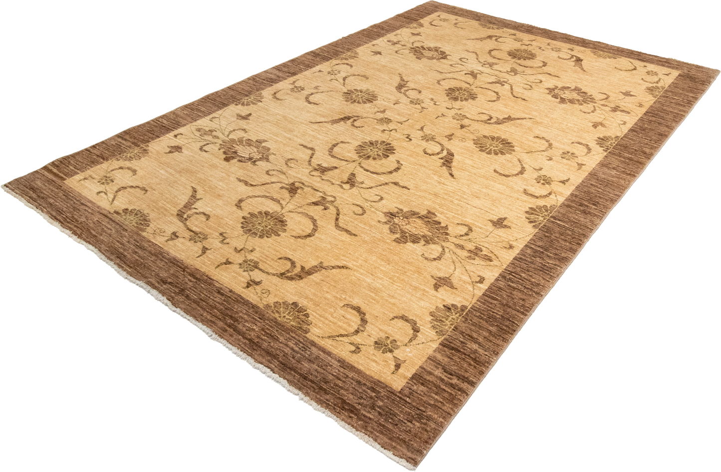 W 6.1 L 8.1 Frahan 100% Wool Hand-Woven All-Over Design - 54848