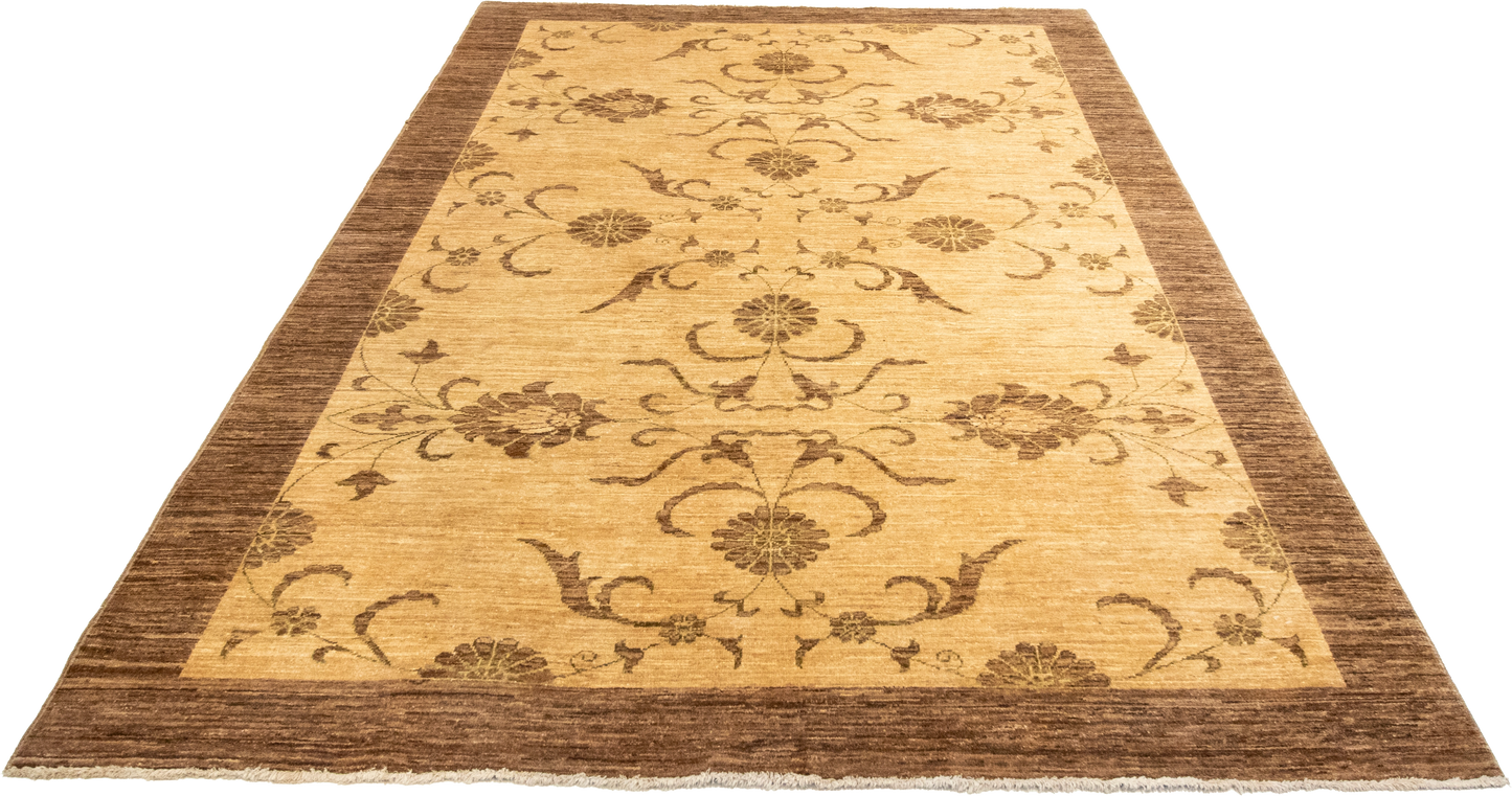 W 6.1 L 8.1 Frahan 100% Wool Hand-Woven All-Over Design - 54848