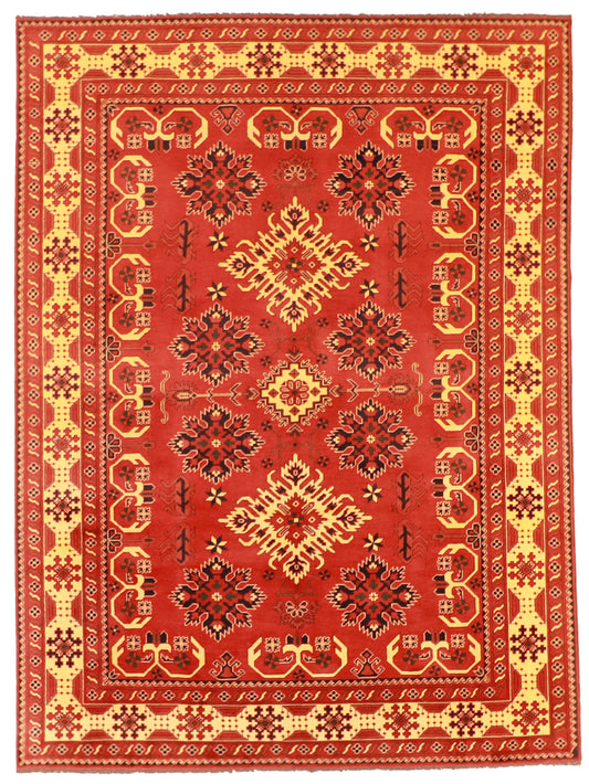 W 8.3 L 11.2 Serapie 100% Wool Hand-Woven Geometric Wool - 54916